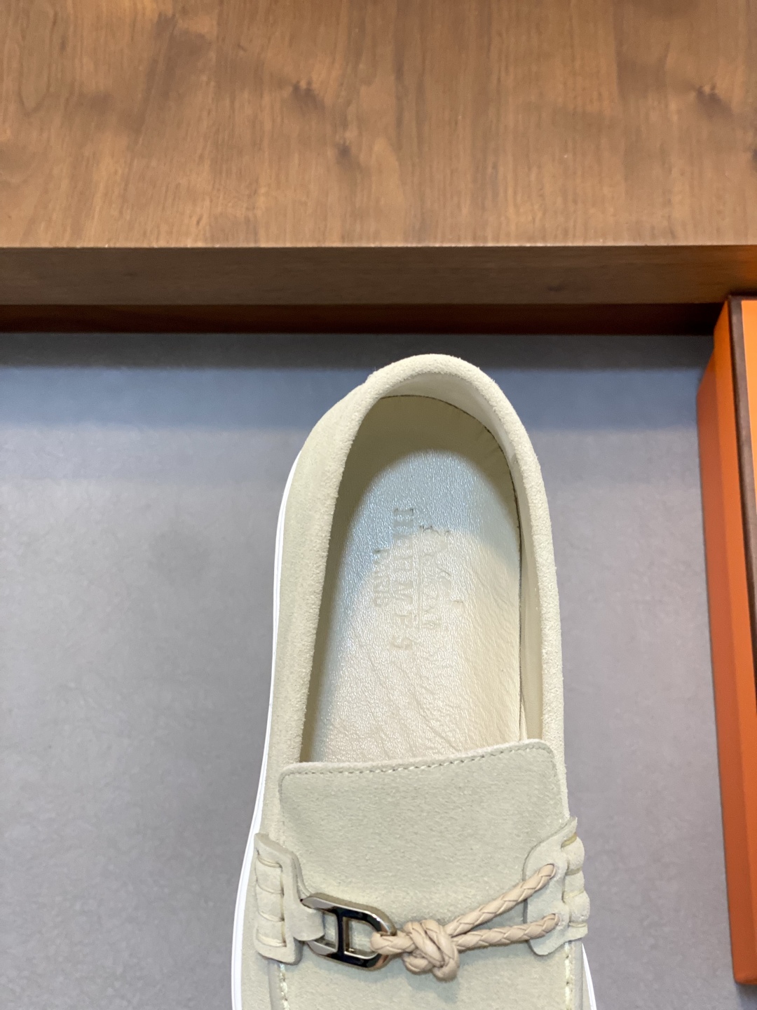 [HERMÈS 】 Hermès contador nuevos zapatos casuales de los hombres, la tela de recogida de transporte 
