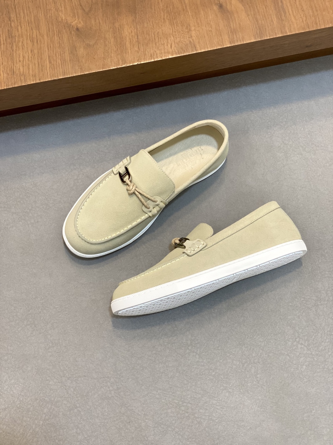 [HERMÈS 】 Hermès contador nuevos zapatos casuales de los hombres, la tela de recogida de transporte 
