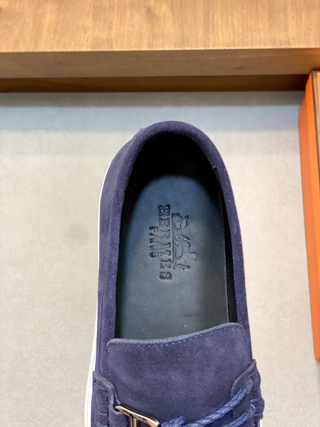 [HERMÈS 】 Hermès contador nuevos zapatos casuales de los hombres, la tela de recogida de transporte 