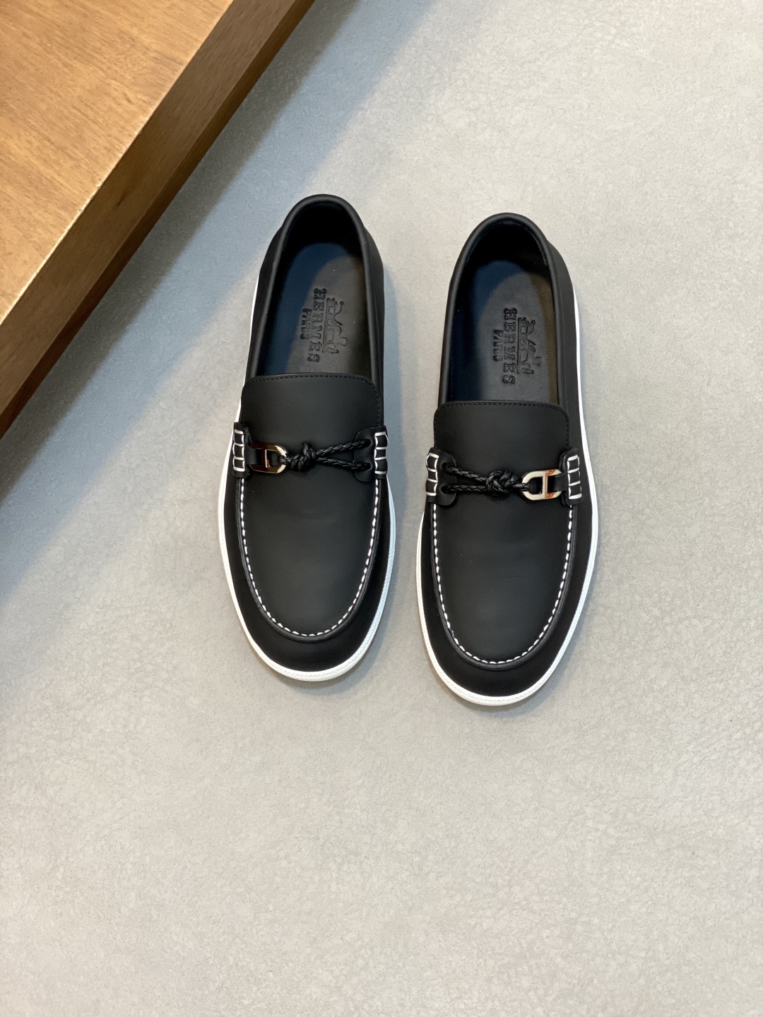 [HERMÈS 】 Hermès contador nuevos zapatos casuales de los hombres, la tela de recogida de transporte
