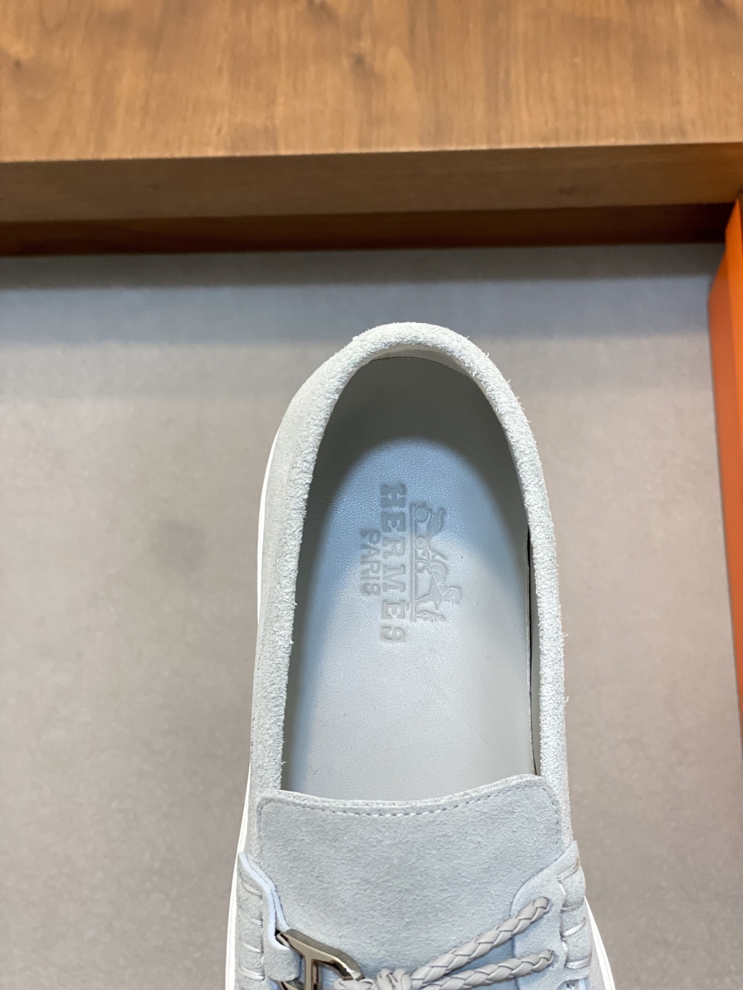 [HERMÈS 】 Hermès contador nuevos zapatos casuales de los hombres, la tela de recogida de transporte 