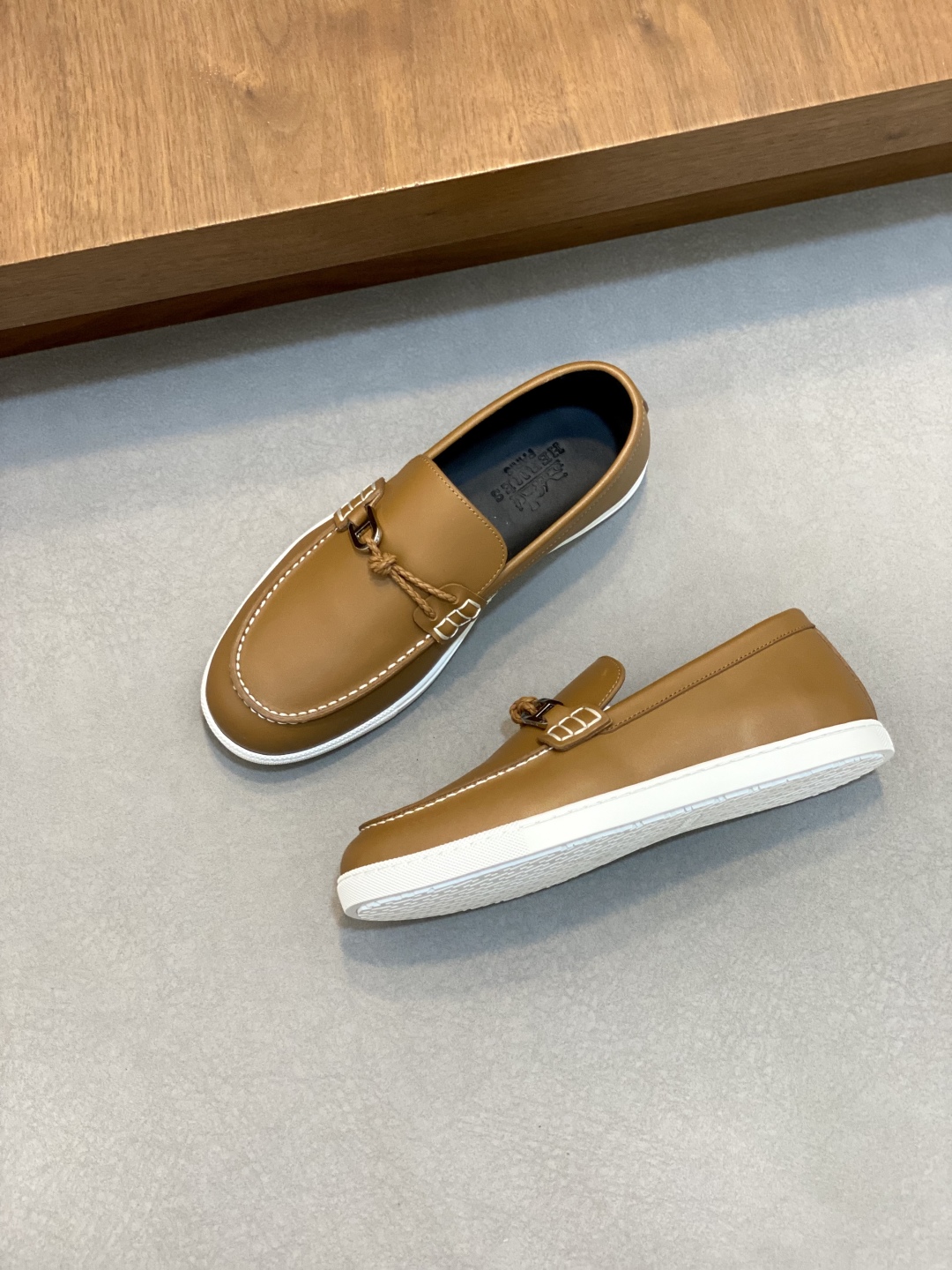 [HERMÈS 】 Hermès contador nuevos zapatos casuales de los hombres, la tela de recogida de transporte 