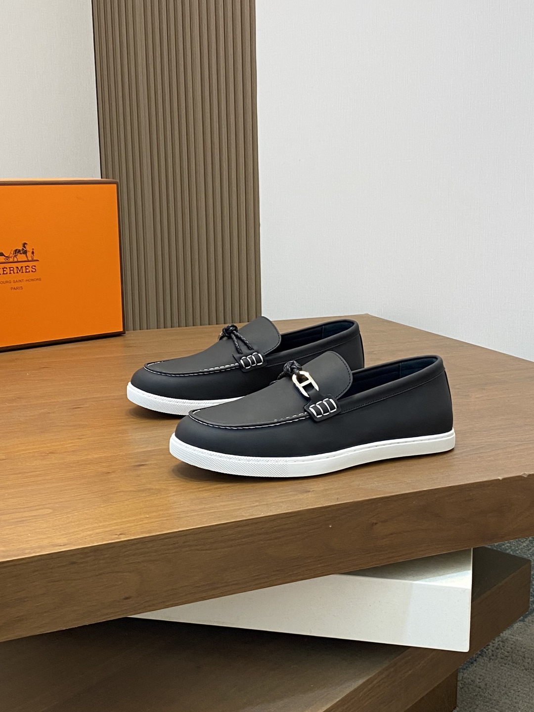[HERMÈS 】 Hermès contador nuevos zapatos casuales de los hombres, la tela de recogida de transporte 