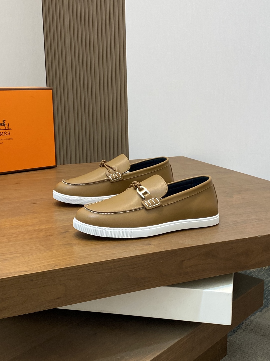 [HERMÈS 】 Hermès contador nuevos zapatos casuales de los hombres, la tela de recogida de transporte 