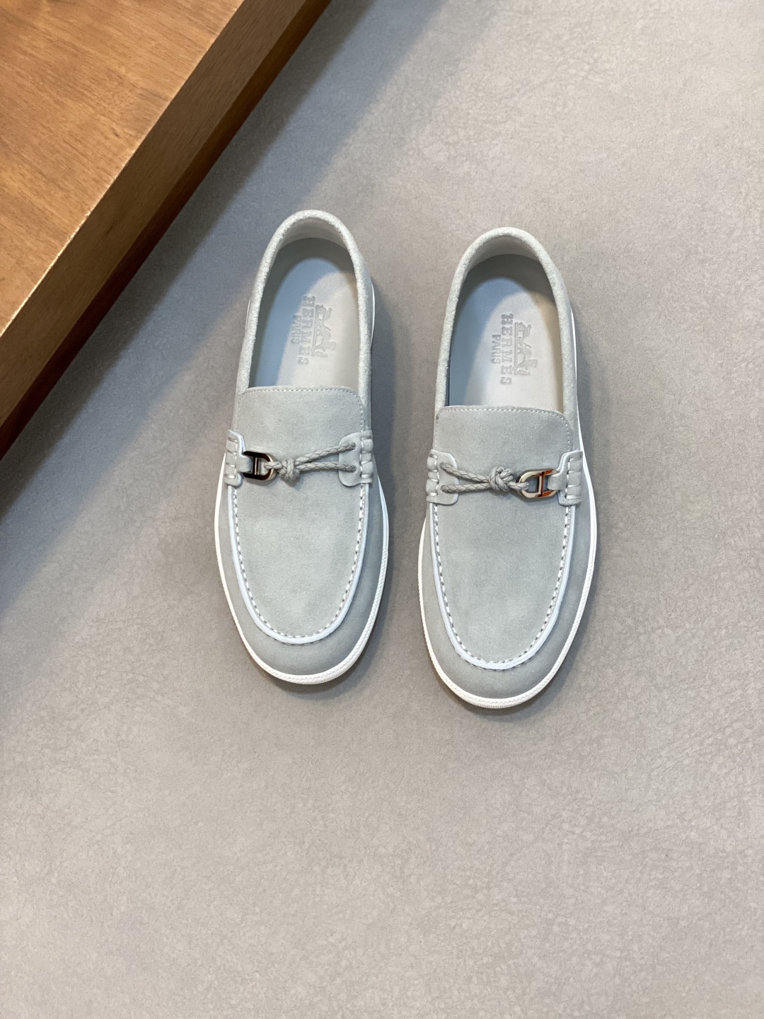 [HERMÈS 】 Hermès contador nuevos zapatos casuales de los hombres, la tela de recogida de transporte