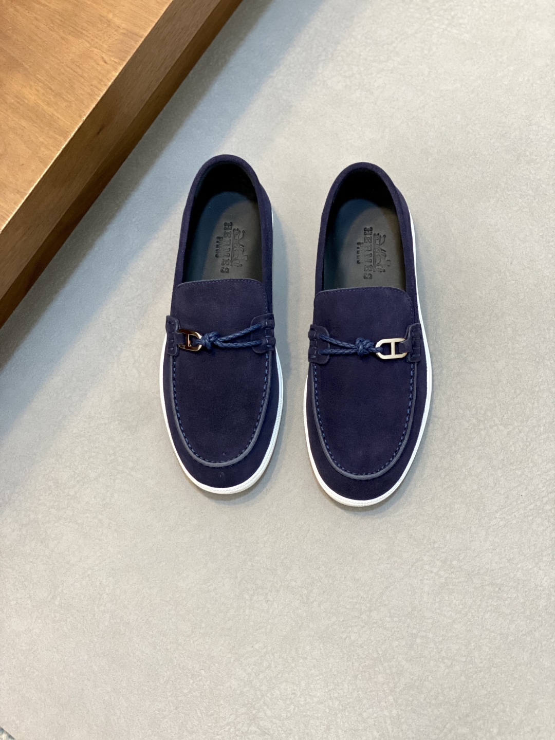 [HERMÈS 】 Hermès contador nuevos zapatos casuales de los hombres, la tela de recogida de transporte