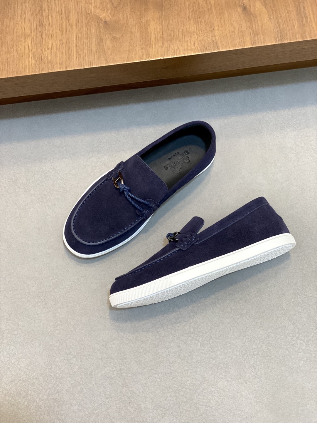 [HERMÈS 】 Hermès contador nuevos zapatos casuales de los hombres, la tela de recogida de transporte 