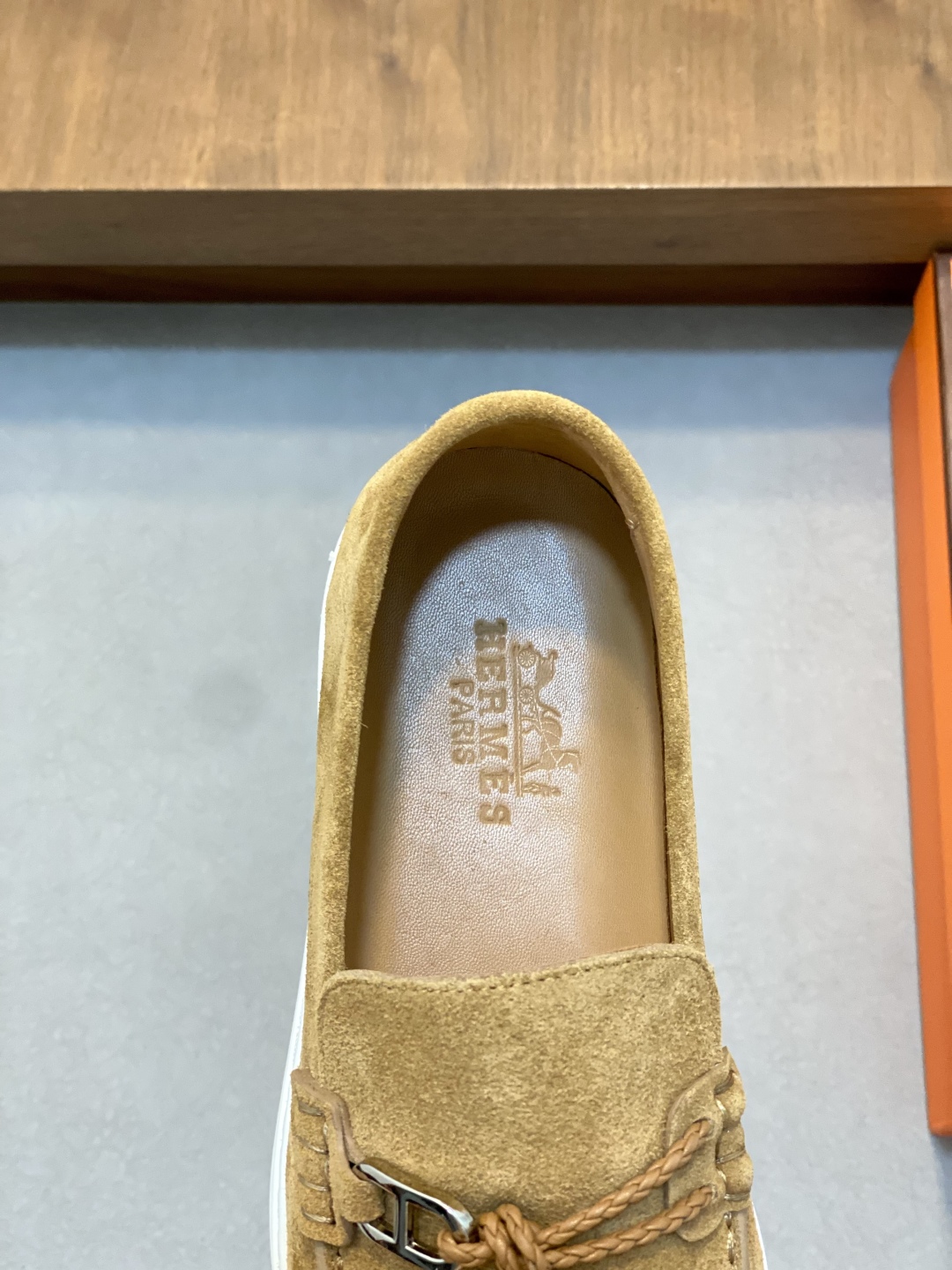 [HERMÈS 】 Hermès contador nuevos zapatos casuales de los hombres, la tela de recogida de transporte 