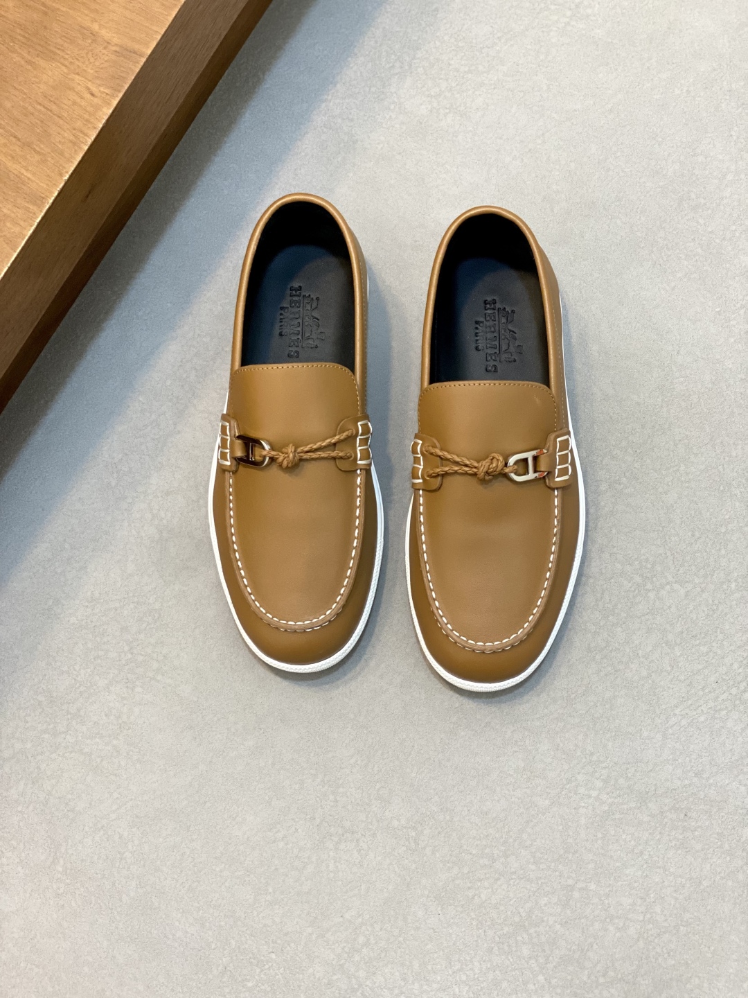 [HERMÈS 】 Hermès contador nuevos zapatos casuales de los hombres, la tela de recogida de transporte
