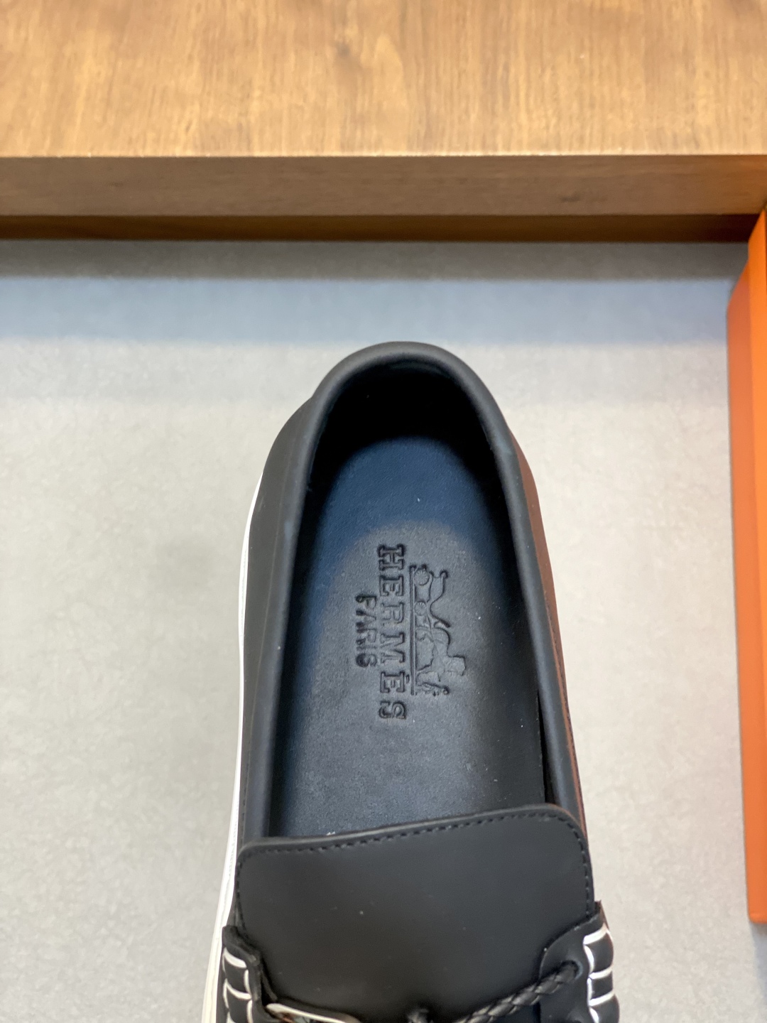 [HERMÈS 】 Hermès contador nuevos zapatos casuales de los hombres, la tela de recogida de transporte 