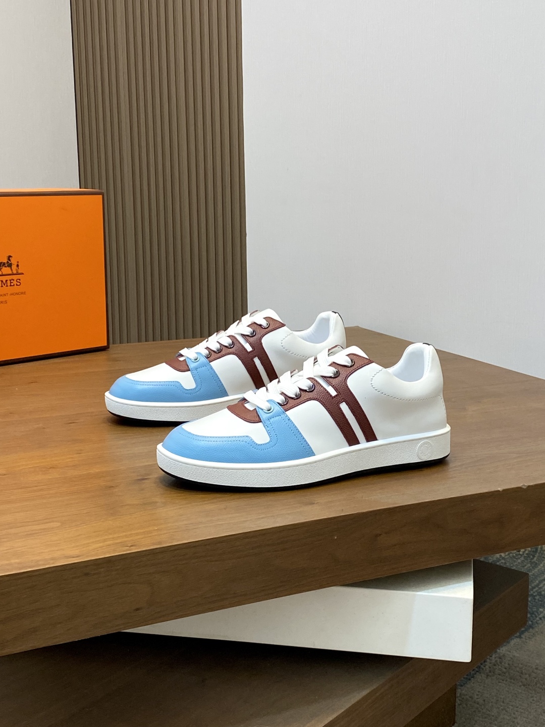 Men's Casual Sneakers in Leather with Lightweight EVA Sole, Sizes 39-44 4 cmp i1745942869881 7128 0 2