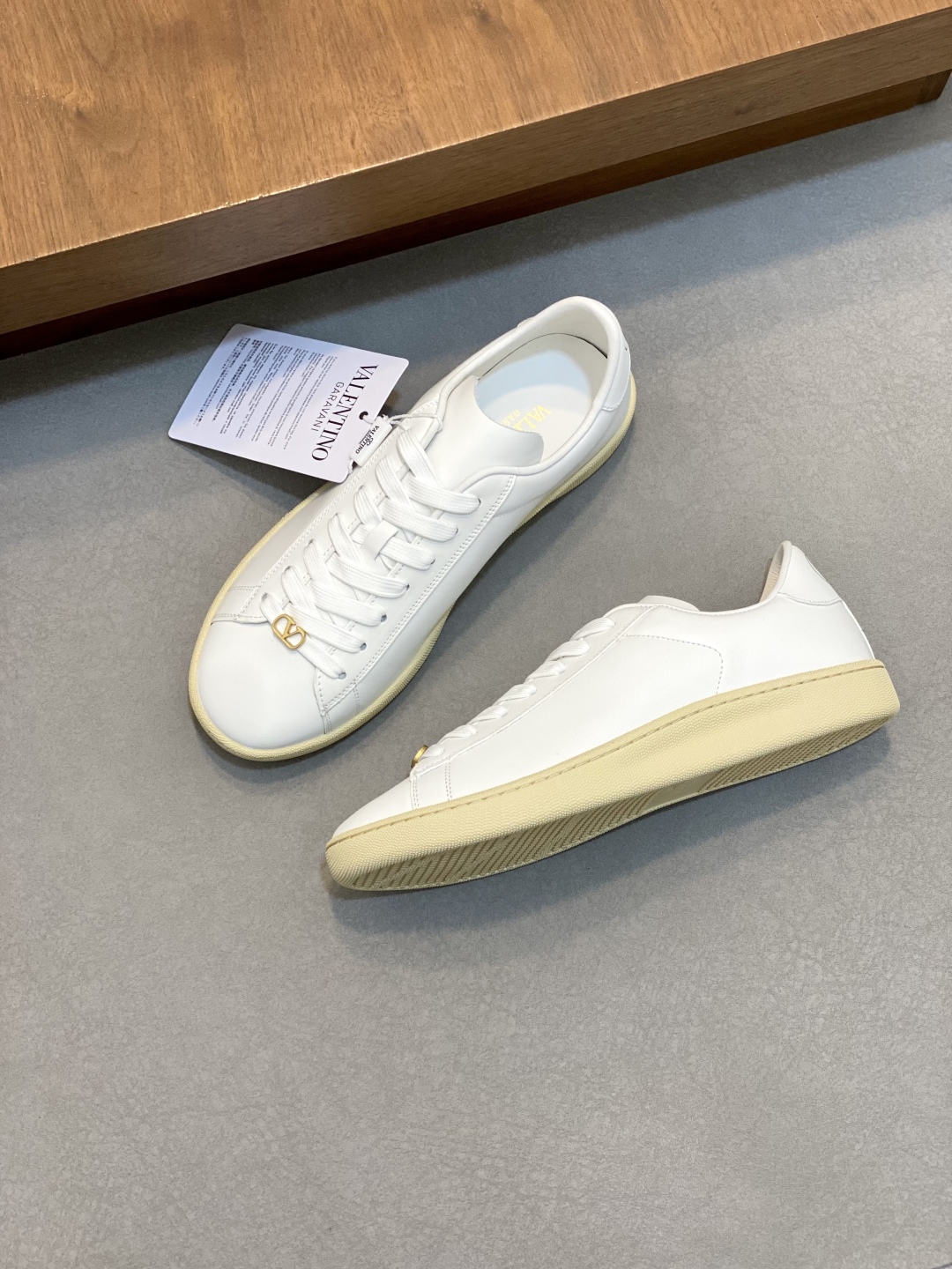 Valentino Garavani Leather Sneakers for Men - White Casual Shoes 6 cmp i1746289388813 303 0 4