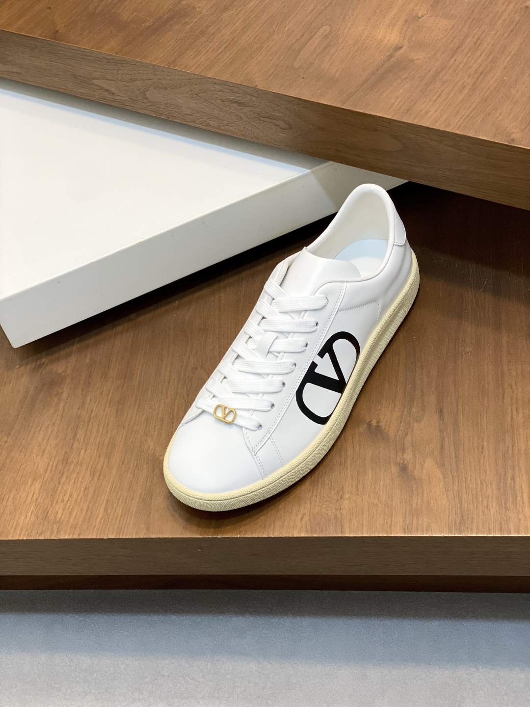 Valentino Garavani Leather Sneakers Casual Shoes, White, Size 39-44 7 cmp i1746289494502 4051 0 5