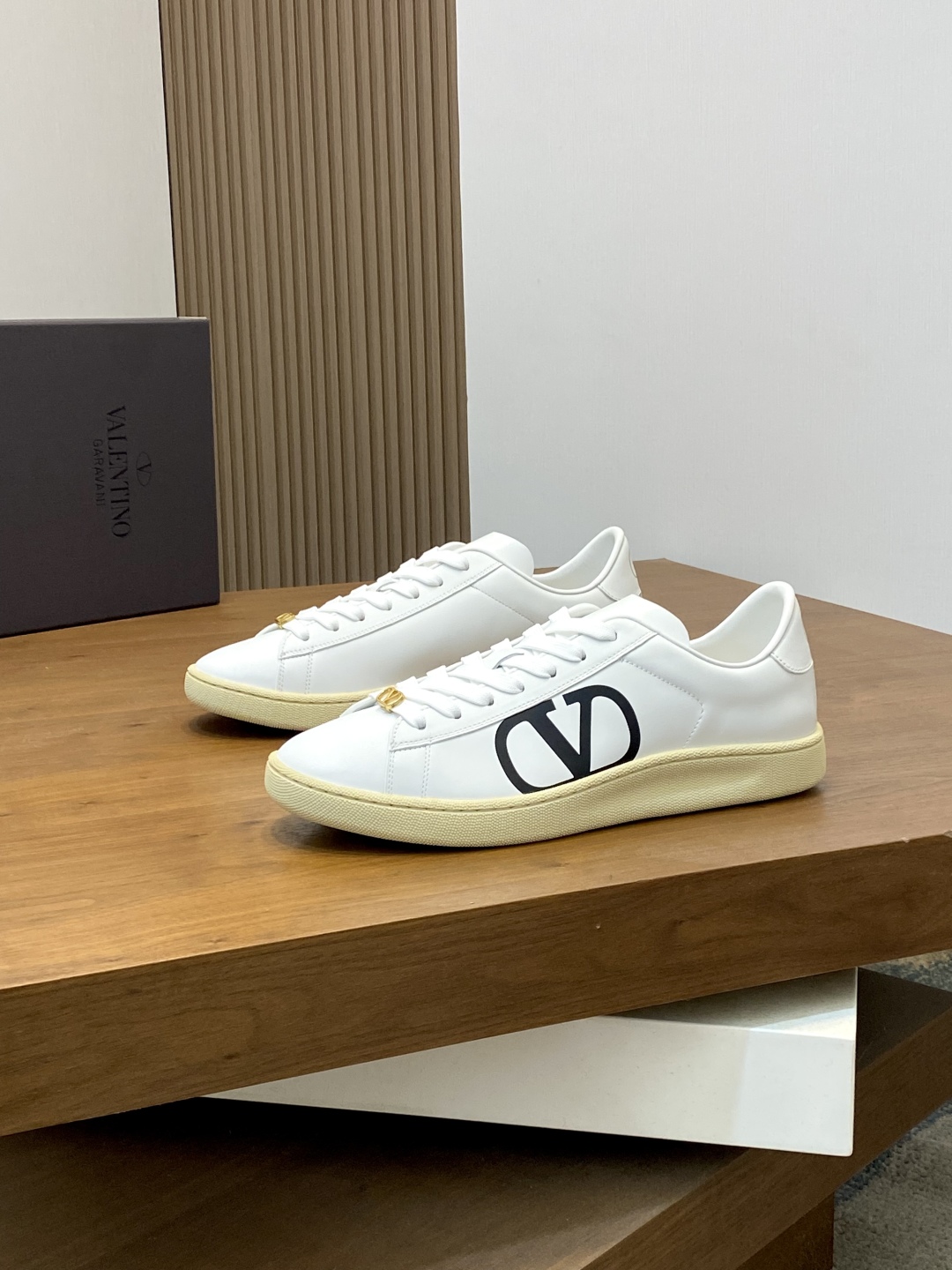 Valentino Garavani Leather Sneakers Casual Shoes, White, Size 39-44 4 cmp i1746289517234 9518 0 0