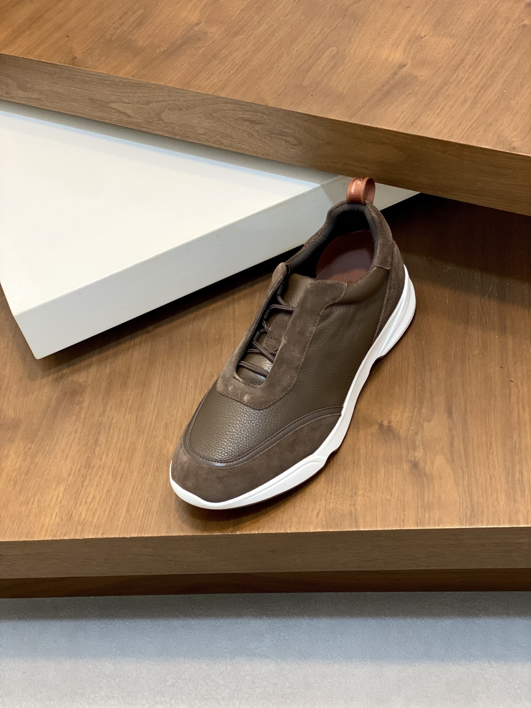 Loropiana Men's Brown Leather and Suede Slip-On Sneakers Size 39-44 7 cmp i1746547721507 6398 0 5