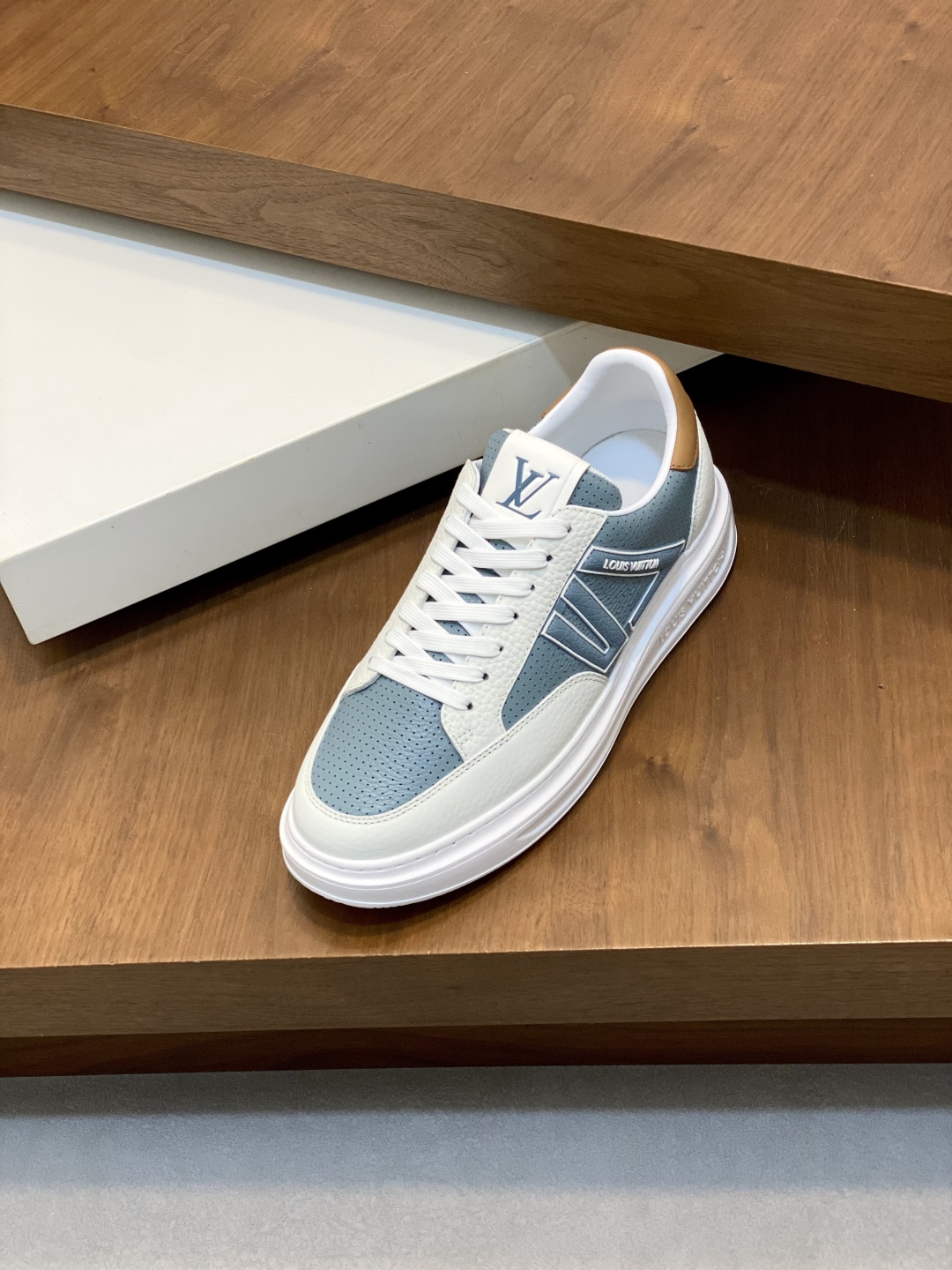 Louis Vuitton Men's Run Away Pulse Sneakers in Blue Leather 7 cmp i1746548159023 5598 0 5