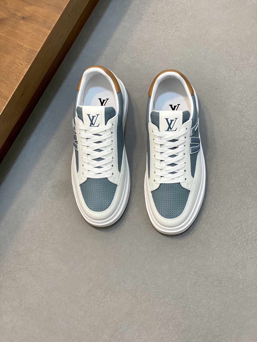 Louis Vuitton Men's Run Away Pulse Sneakers in Blue Leather 2 cmp i1746551388341 1946 0 0