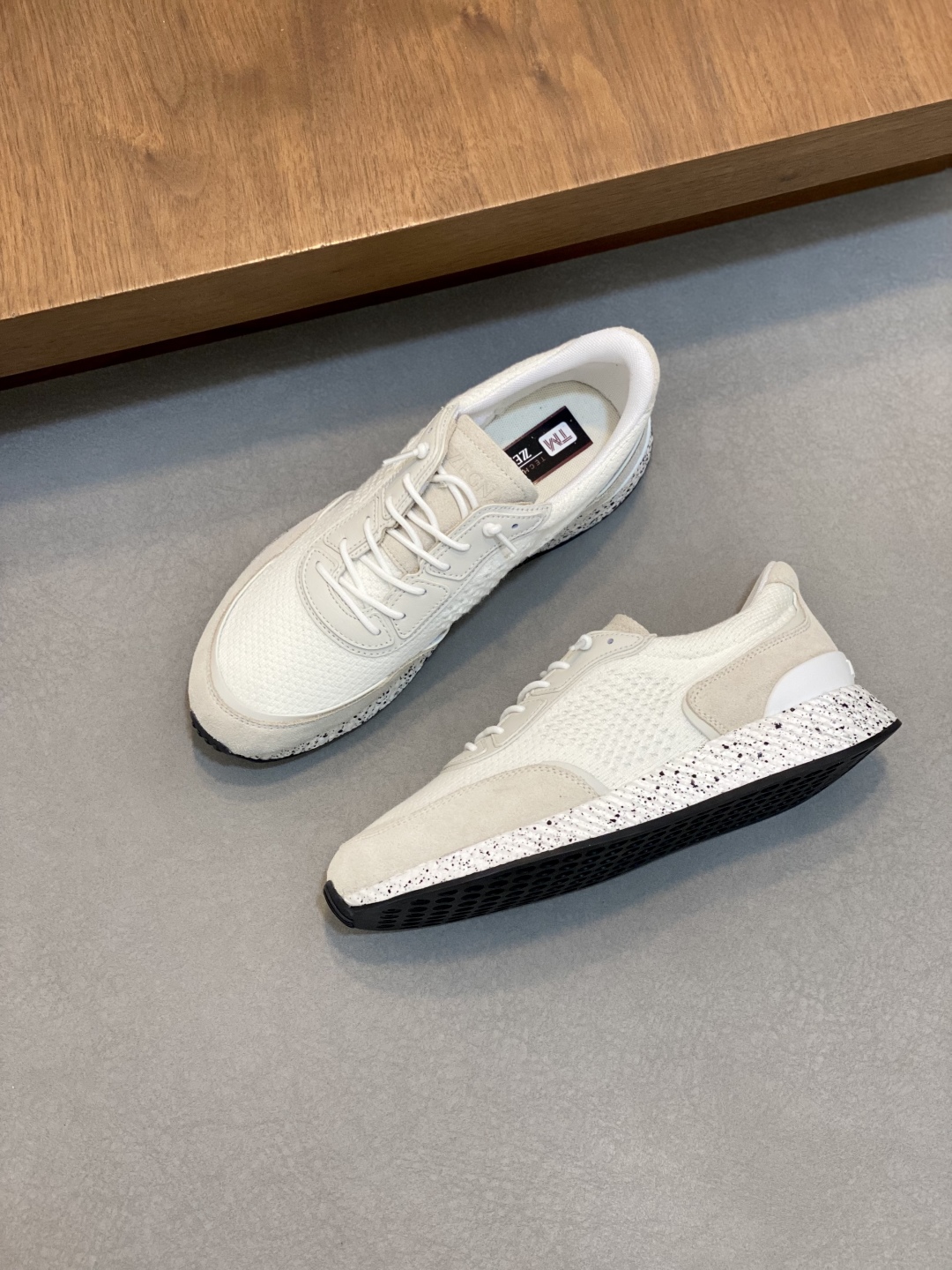 ZZegna White Techmerino Wool Blend Sneakers Lightweight Phylon Rubber Sole 5 cmp i1748757005464 823 0 4