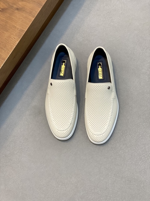 Zilli French Luxury Men's Leather Loafers - Breathable, Comfortable, Stylish