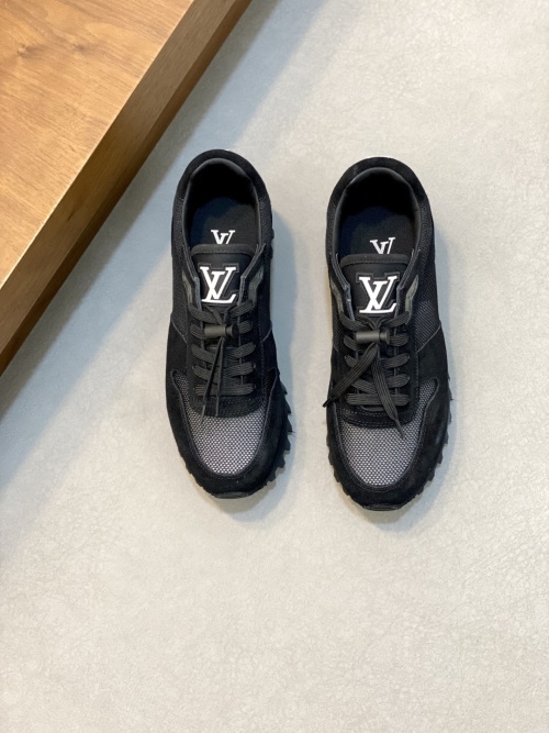 Louis Vuitton Men's Black Suede and Mesh Runner Sneakers - Size 38-44 1 Louis Vuitton Men's Black Suede and Mesh Runner Sneakers - Size 38-44