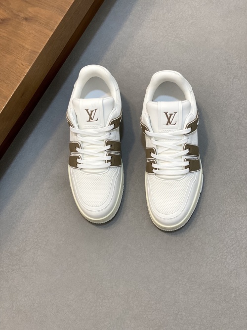 Louis Vuitton Trainer Sneaker Low White Leather & Mesh, Size 39-44 1 Louis Vuitton Trainer Sneaker Low White Leather & Mesh, Size 39-44