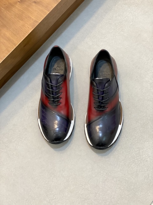Berluti Men's Fast Track Scritto Leather Sneakers, Casual & Stylish 1 Berluti Men's Fast Track Scritto Leather Sneakers, Casual & Stylish