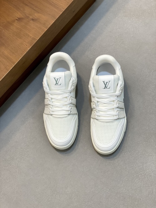 Louis Vuitton Trainer Sneaker Low White Leather, Virgil Abloh Design 38 Louis Vuitton Trainer Sneaker Low White Leather, Virgil Abloh Design
