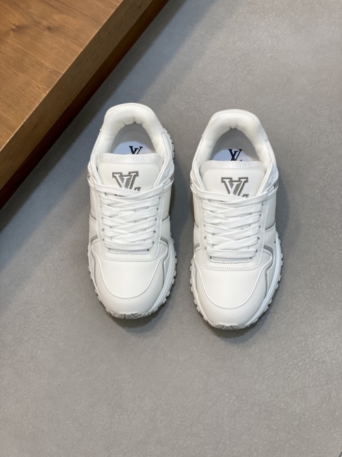 Louis Vuitton White Run Away Maxi Sneakers Leather and Fabric, Size 39-44 39 Louis Vuitton White Run Away Maxi Sneakers Leather and Fabric, Size 39-44