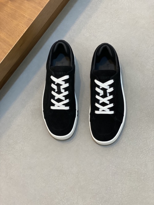 Hermès Kiddy Black Suede Sneakers with White Laces, Sizes 39-44 1 Hermès Kiddy Black Suede Sneakers with White Laces, Sizes 39-44