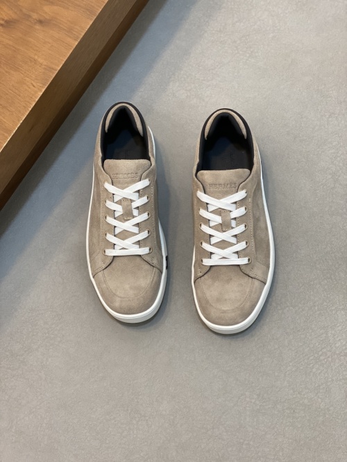 HHermes Kiddy Suede Goat Leather Sneakers with Signature 'H' Detail 1 HHermes Kiddy Suede Goat Leather Sneakers with Signature 'H' Detail