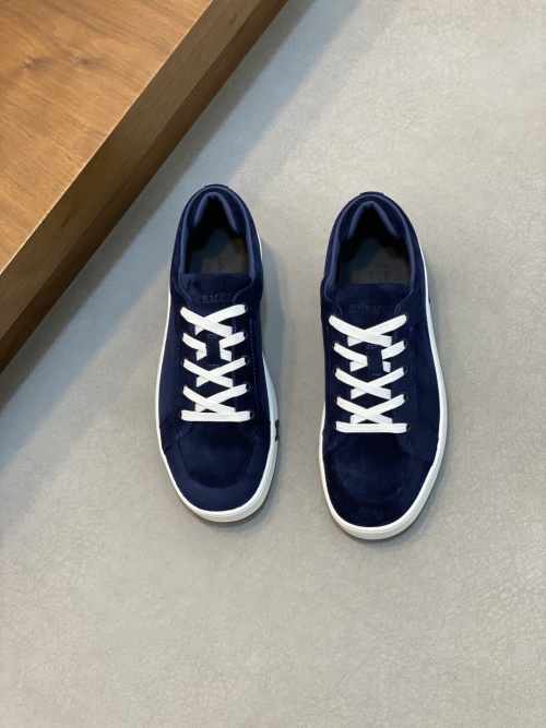 Hermès Kiddy Blue Suede Sneakers with Signature 'H' Detail, Sizes 39-44 1 Hermès Kiddy Blue Suede Sneakers with Signature 'H' Detail, Sizes 39-44