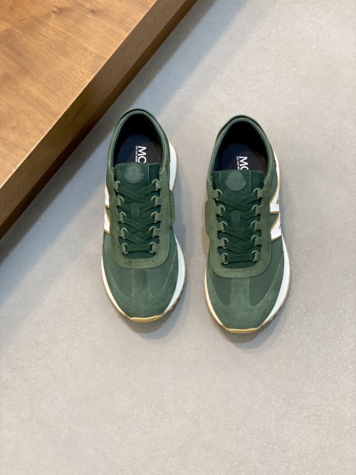Moncler Men's Green Suede and Rubber Panel Sneakers - Size 39-44 1 Moncler Men's Green Suede and Rubber Panel Sneakers - Size 39-44