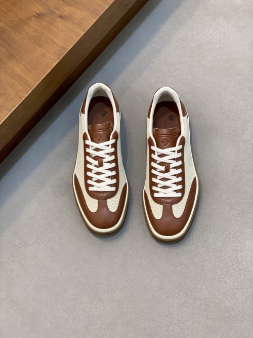 Loro Piana Men's Classic Casual Lace-Up Sneakers - Lightweight and Comfortable