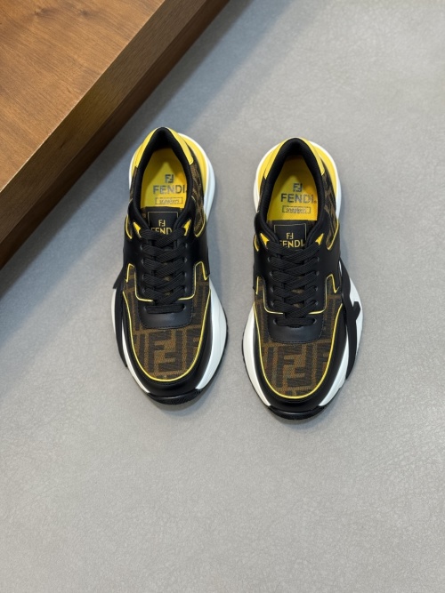 Fendi Flow Men's Sneakers with FF Motif, Lace-Up, Fendi Flow Lettering 1 Fendi Flow Men's Sneakers with FF Motif, Lace-Up, Fendi Flow Lettering