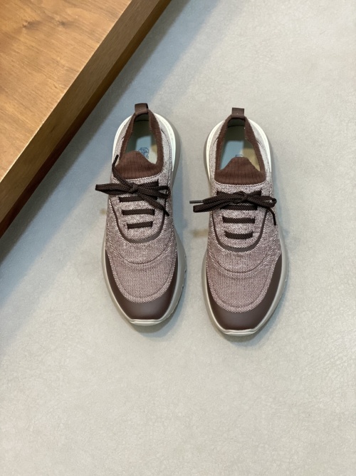 Brunello Cucinelli Men's Suede & Knit Low Top Sneakers - Casual Comfort 1 Brunello Cucinelli Men's Suede & Knit Low Top Sneakers - Casual Comfort