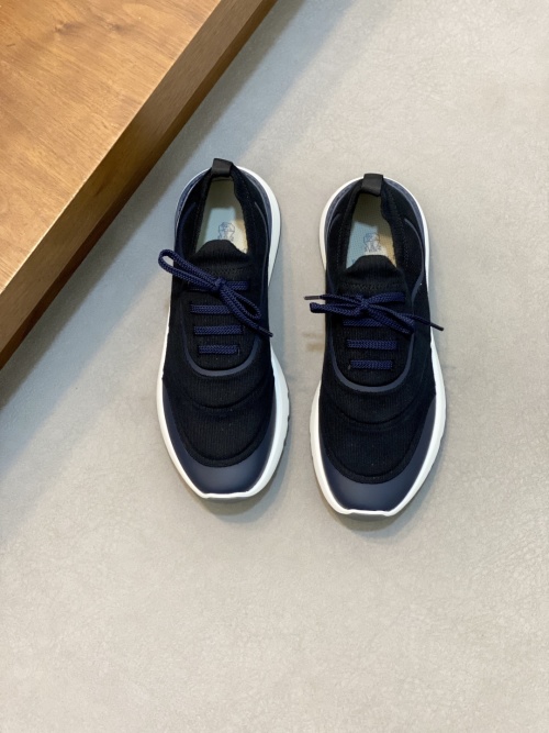 Brunello Cucinelli Men's Suede & Knit Lace-Up Sneakers - Casual Comfort 1 Brunello Cucinelli Men's Suede & Knit Lace-Up Sneakers - Casual Comfort