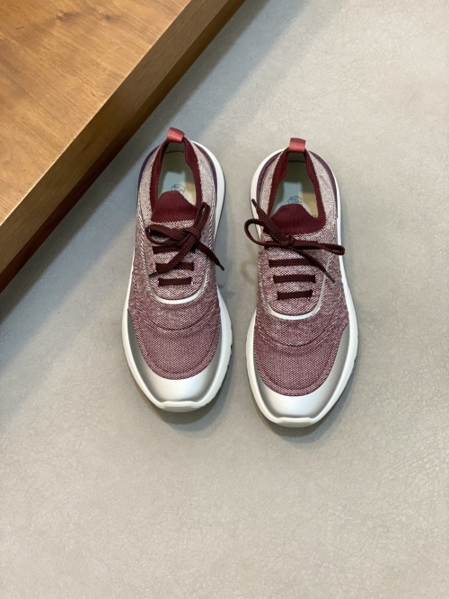 Brunello Cucinelli Men's Suede and Fabric Sneakers - Flexible Comfort