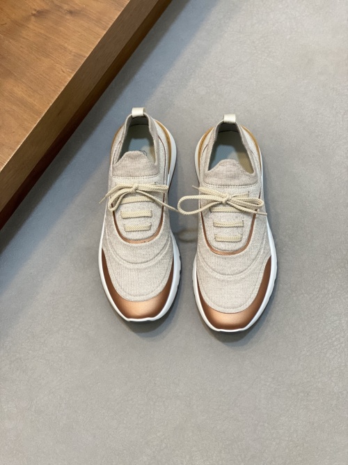 Brunello Cucinelli Men's Suede and Knit Sneakers - Flexible & Lightweight