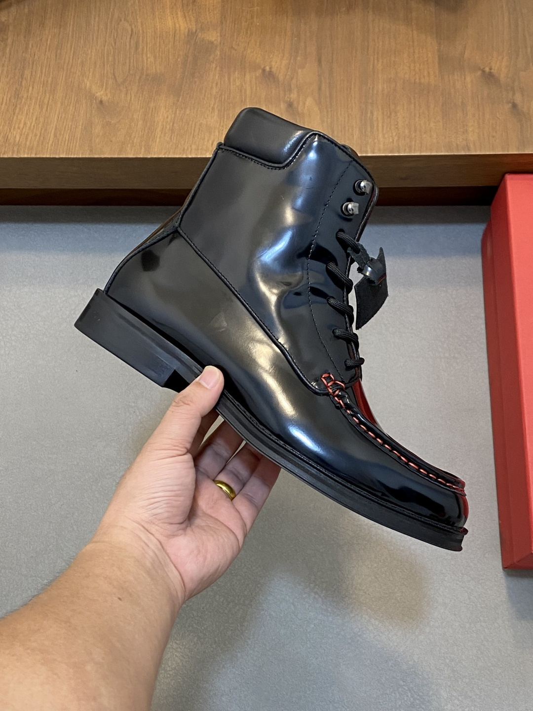 Ferragamo Style Leather Men's Shoes Men's Shoes Men's Shoes detail image 4 from source 783308