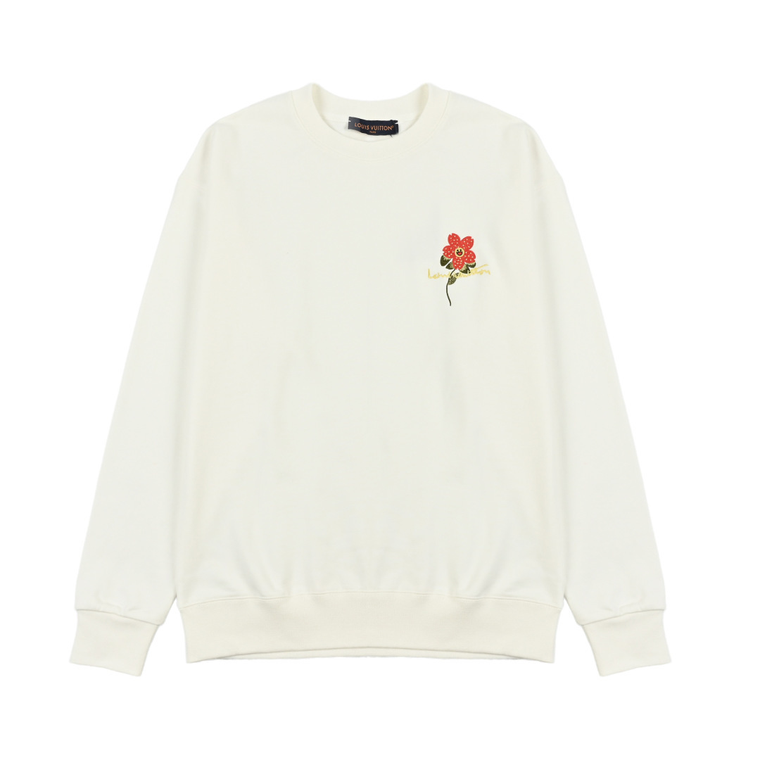 LV 花朵🌺刺绣卫衣
本地自取💰𝟐𝟐𝟎
𝐒𝐢𝐳𝐞:𝐬 𝐦 𝐥 𝐱𝐥

🆕25FW秋冬新款圆领卫衣 面料客订精梳棉洗水后450克  定染螺纹 舒适透气  微宽松设计裁剪兼具个性时尚范儿 男女同款  
轻奢主义 男女日常通勤穿搭必备单品  正确版本  欢迎对比
详细特征
· 面部无尘烧毛工艺 底部吸毛 环保活性染 
· 双针车线跨缝工艺
· 原版主唛水洗吊牌防潮纸包装