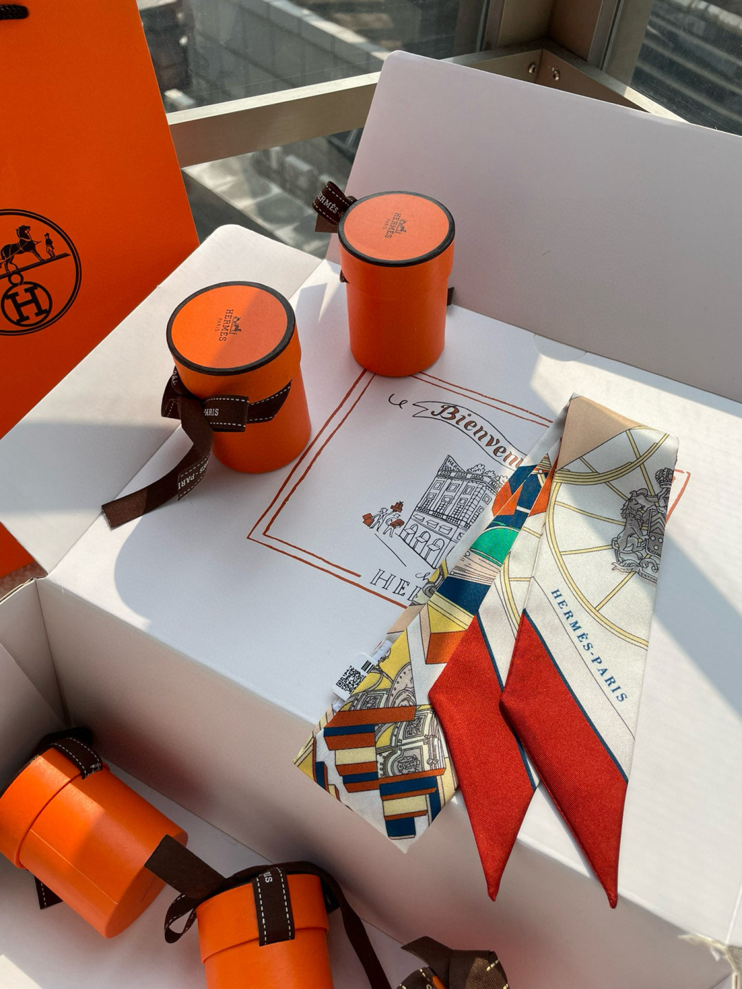 [Hermès Small Ribbons]5*86cm 100 heavy silk twill Origin ofCreationInspi