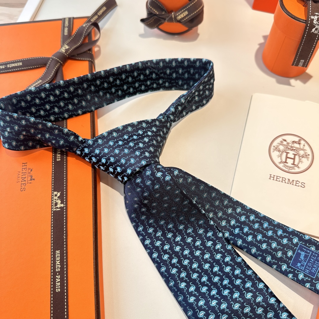 💰85爱马仕动物系列 男士新款领带 👔👔，让男士可以充分展示自己个性。100%顶级斜纹真丝手工定制‼
