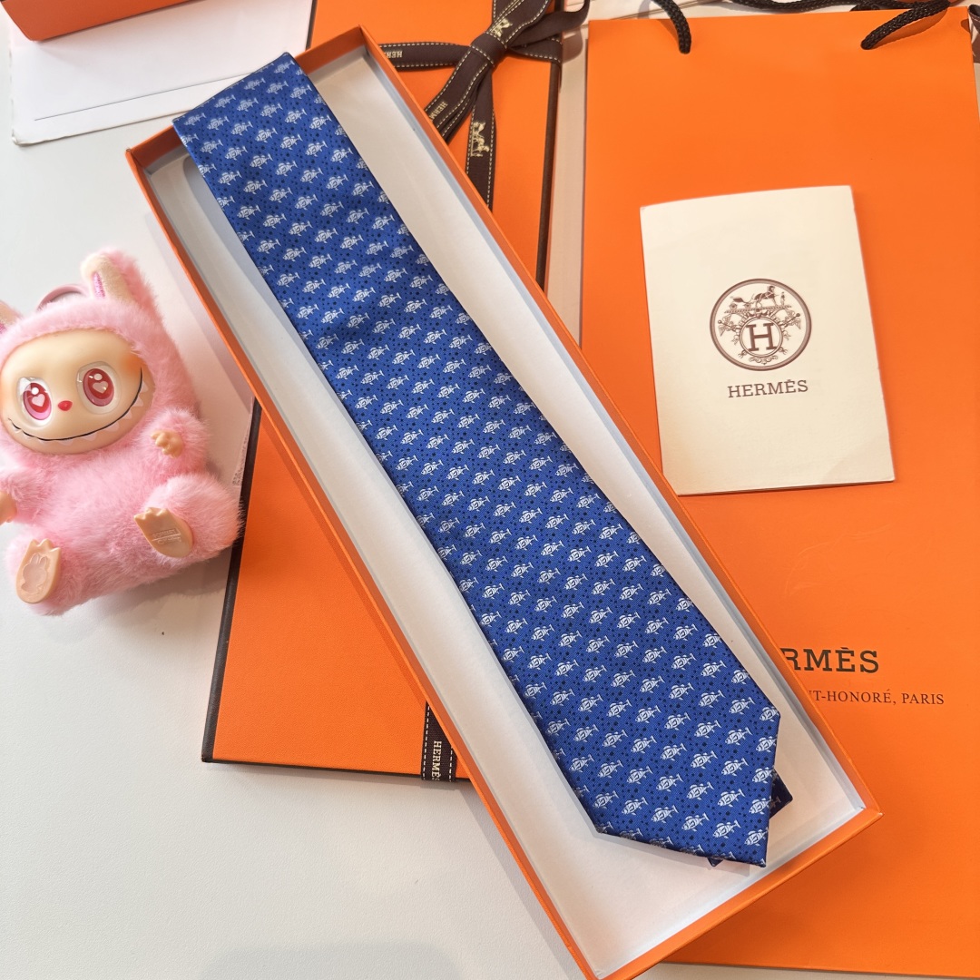 💰85爱马仕动物系列 男士新款领带 👔👔，让男士可以充分展示自己个性。100%顶级斜纹真丝手工定制‼