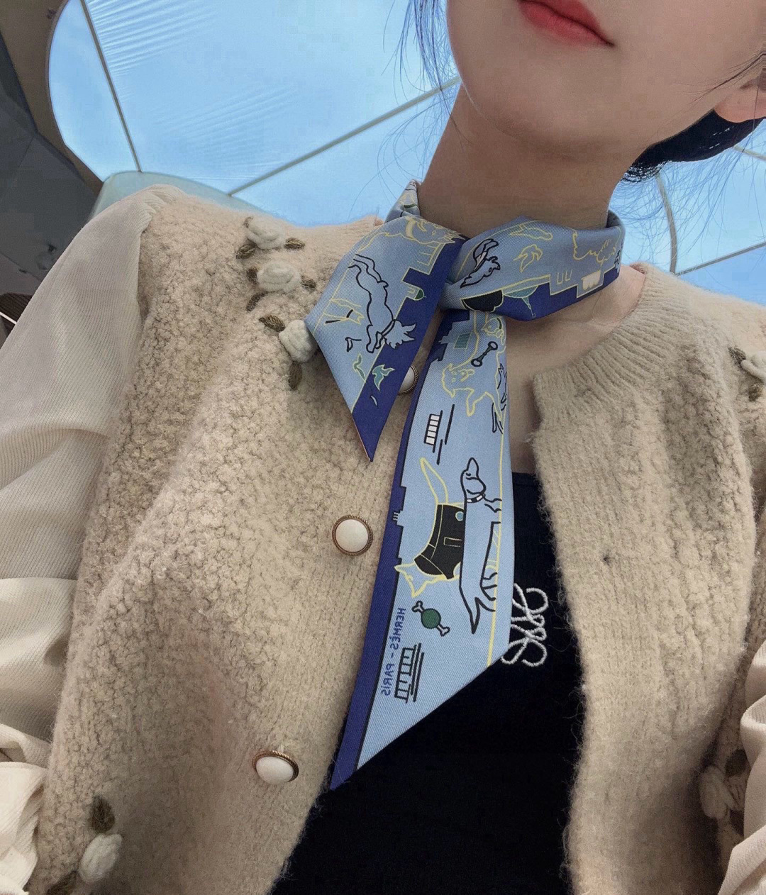 NO:379099,H Home New Silk Scarf, 