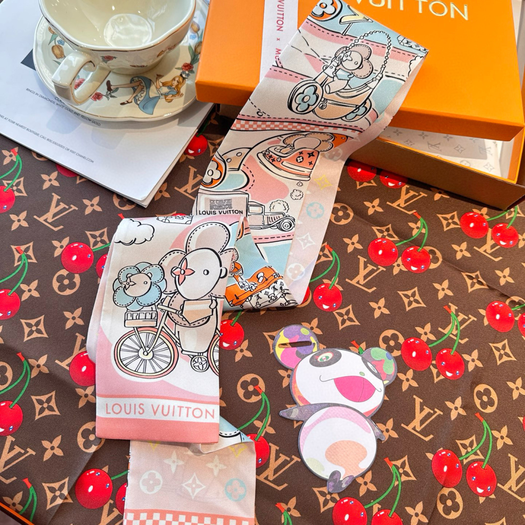  💞 最新专柜款独家现货‼️ 品质保证 LV多功能小丝带 可以当束发带、腕带、腰带、包带等…特别实用 这