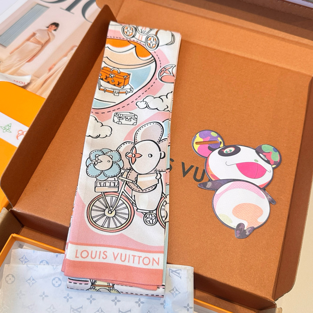  💞 最新专柜款独家现货‼️ 品质保证 LV多功能小丝带 可以当束发带、腕带、腰带、包带等…特别实用 这