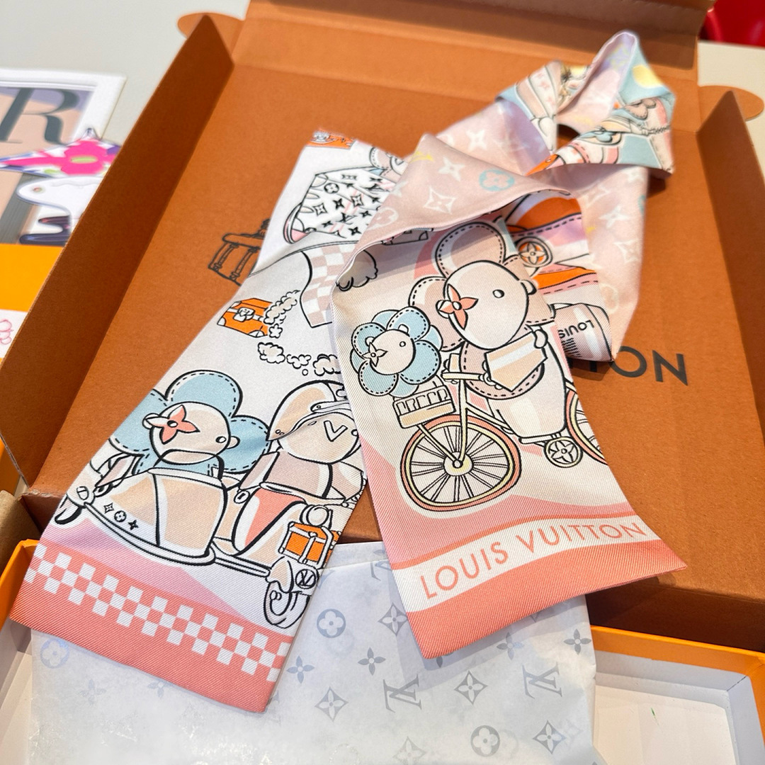  💞 最新专柜款独家现货‼️ 品质保证 LV多功能小丝带 可以当束发带、腕带、腰带、包带等…特别实用 这