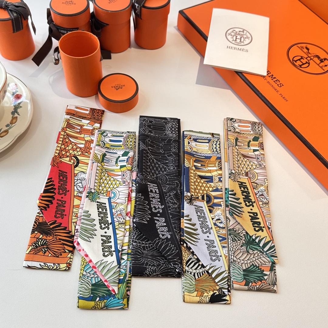  上新，18姆米重磅斜纹真丝飘带，绝对的好货，正品开版，专柜同步‼️ 爱马仕新款Twilly，顶级斜纹真