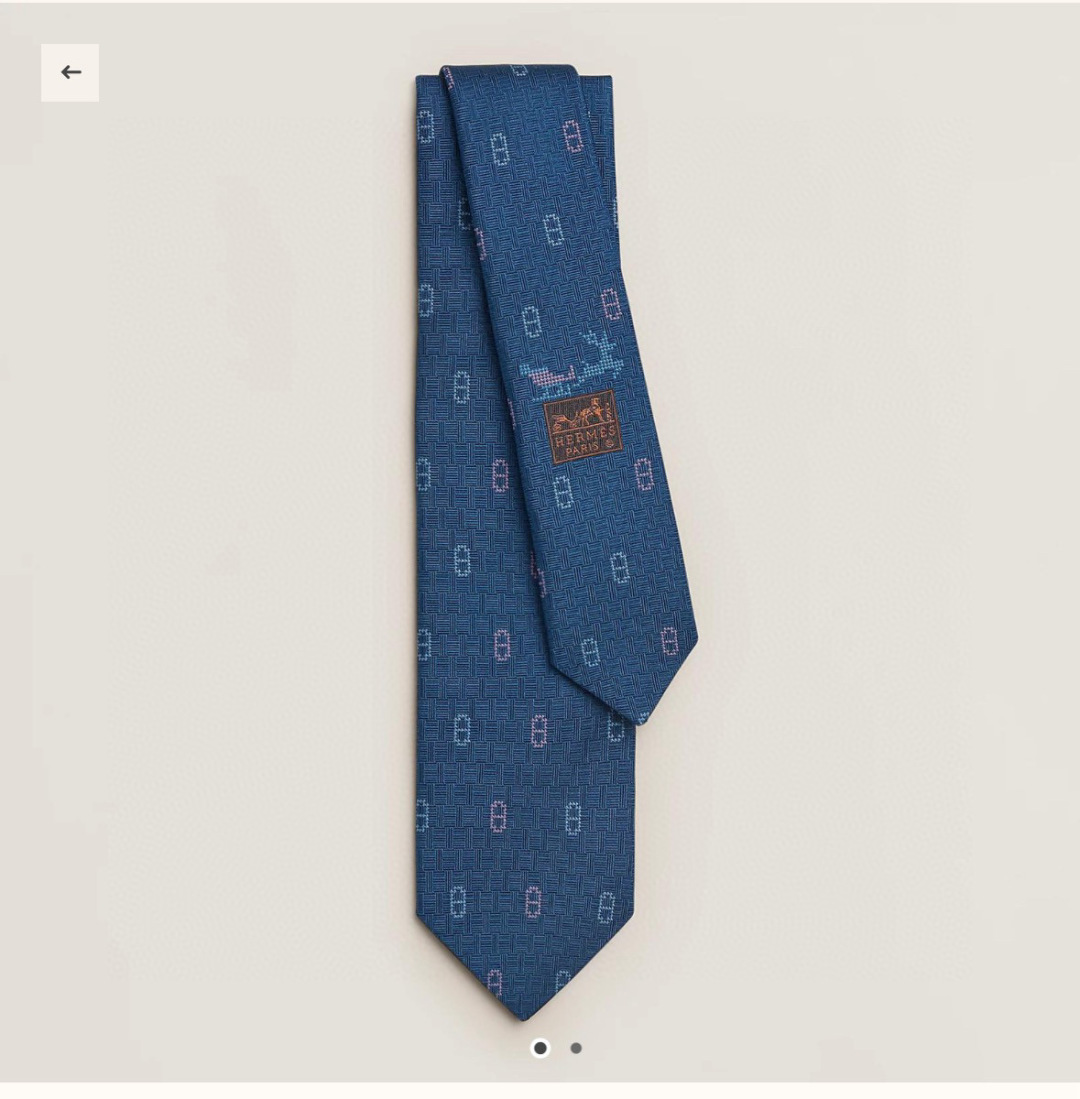 特价特价P 蓝色 冬日锚链 爱马仕男士新款领带系列👔👔，稀有H家每年都有一千条不同印花的领带面世，从最初