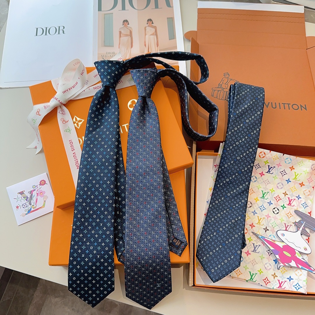 特价特 LV老花领带  ，路易威登经典领带👔老花提花设计，男士必备单品超时尚！高端品质 版型面料都达到品